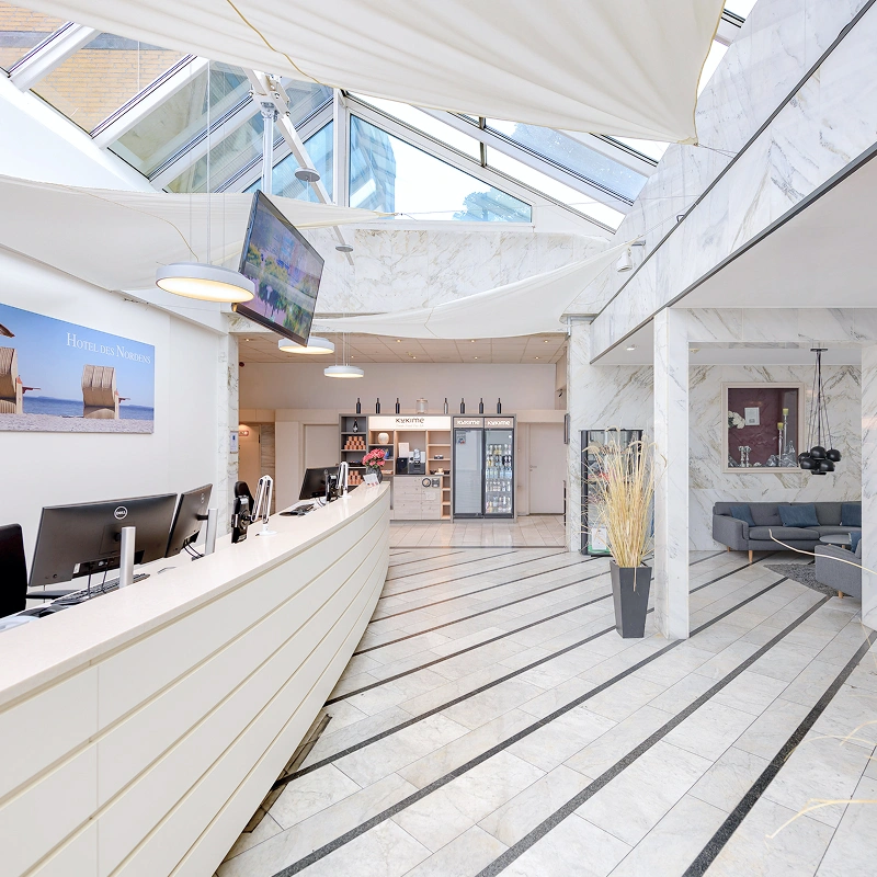 Rezeption iim Hotel des Nordens