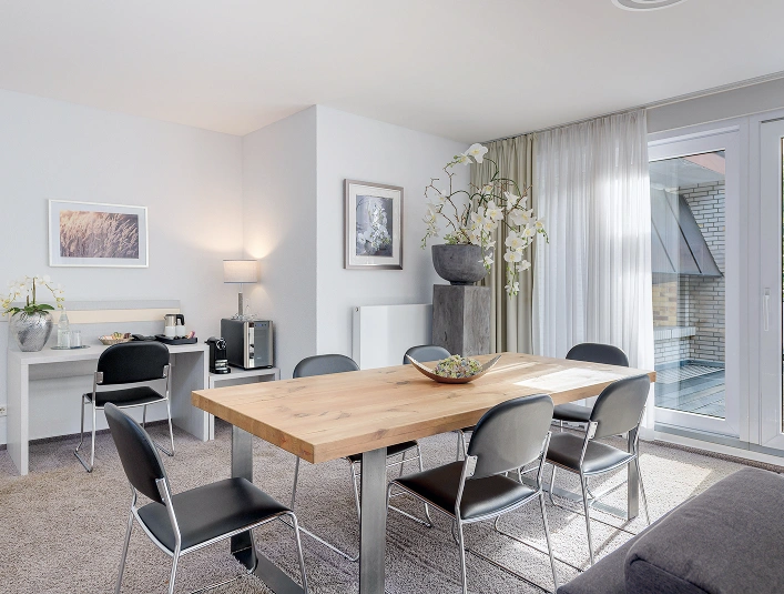 Großzügigerm Essbereich in der Präsidentensuite